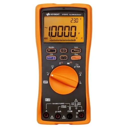 Keysight Technologies U1241C Handheld Digital Multimeter, True RMS, 10A ac Max, 10A dc Max, 1000V ac Max product image
