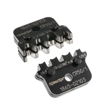 Klauke Crimping Die Set, Open Barrel Terminal, Coaxial Type Non-Insulated Receptacle - CR50/1 product image