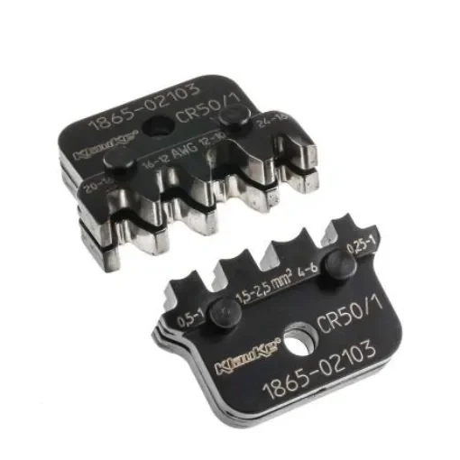 Klauke Crimping Die Set, Open Barrel Terminal, Coaxial Type Non-Insulated Receptacle - CR50/1 product image