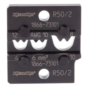 Klauke Crimp Die Set, Open Barrel Terminal, Coaxial Type Cable Lugs - R50/2 product image
