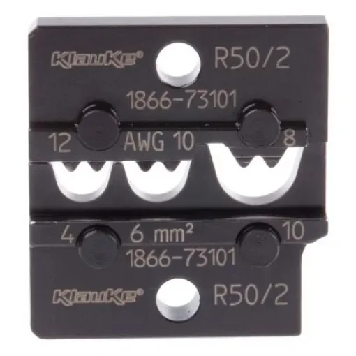 Klauke Crimp Die Set, Open Barrel Terminal, Coaxial Type Cable Lugs - R50/2 product image