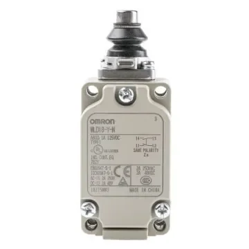 Omron WL Series Plunger Limit Switch, NO/NC, IP67, SPST, 500V ac Max, 10A Max - WLD18-Y-N product image