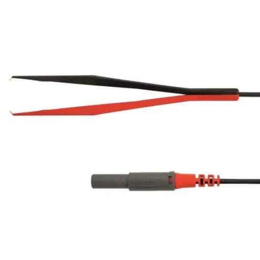 Schutzinger Black, Red Kelvin Clip, 1A, 17mm Jaw Opening, Gold Plating, 33 V ac, 70 V dc - KML 7848 Au / PZ / 150/ RT product image