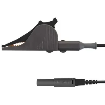 Schutzinger Black, Red Kelvin Clip, 1A, 17mm Jaw Opening, Gold Plating, 33 V ac, 70 V dc - KML 7852 Au / SAK / 150 / SW product image