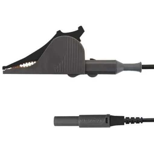 Schutzinger Black, Red Kelvin Clip, 1A, 17mm Jaw Opening, Gold Plating, 33 V ac, 70 V dc - KML 7852 Au / SAK / 150 / SW product image