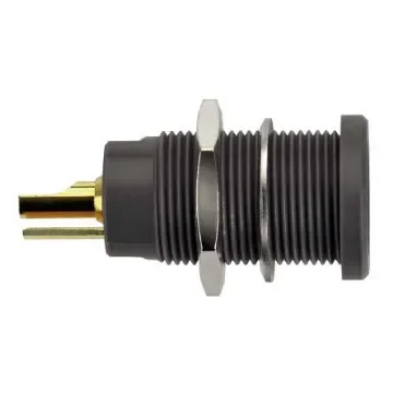 Schutzinger Red Female Test Socket, 4 mm Connector, Solder Termination, 10A, 70V dc, Gold Plating - KBU 7992 L Au / RT product image