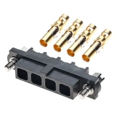 HARWIN Datamate Mix-Tek Series Straight Cable Mount PCB Socket, 4-Contact, 1-Row, 4mm Pitch, Crimp Termination - M80-4000000F1-04-325-00-000 product image
