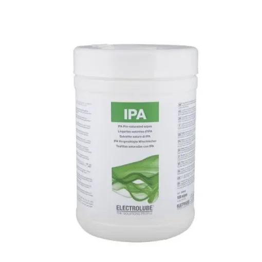 Electrolube IPA 100 Wipes Tub IPA Pre-Saturated Wipes - IPA100 product image