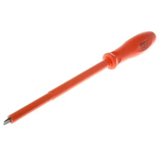 ITL Insulated Tools Ltd Slotted Insulated Screwdriver, 10 x 1.6 mm Tip, 203 mm Blade, VDE/1000V, 317 mm Overall - 9111124 product image