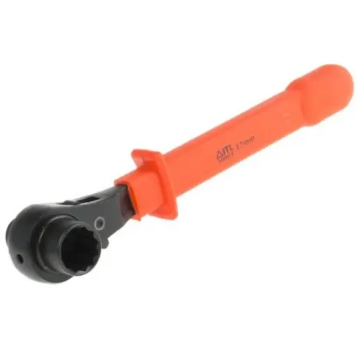 ITL Insulated Tools Ltd Ratchet Spanner, 13mm, Metric, Double Ended, 240 mm Overall, VDE/1000V - 9111487 product image