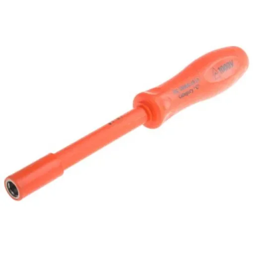 ITL Insulated Tools Ltd Hexagon Nut Driver, 1BA Tip, VDE/1000V, 105 mm Blade, 265 mm Overall - 9111506 product image