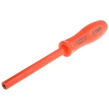 ITL Insulated Tools Ltd Hexagon Nut Driver, 4BA Tip, VDE/1000V, 105 mm Blade, 265 mm Overall - 9111512 product image