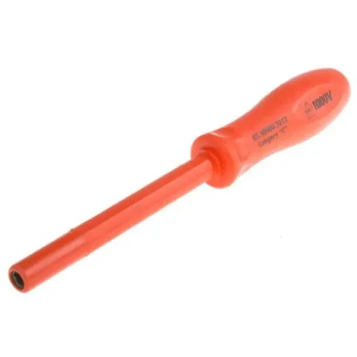 ITL Insulated Tools Ltd Hexagon Nut Driver, 3BA Tip, VDE/1000V, 105 mm Blade, 265 mm Overall - 9111519 product image