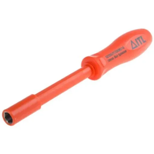 ITL Insulated Tools Ltd Hexagon Nut Driver, 10 mm Tip, VDE/1000V, 105 mm Blade, 265 mm Overall - 9111528 product image