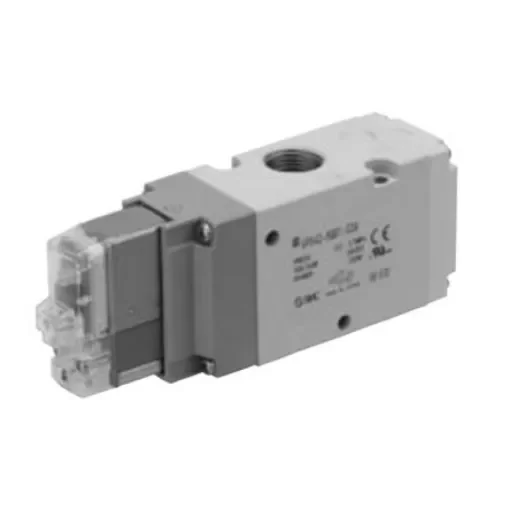 SMC Pneumatic Solenoid Valve - Solenoid/Pilot/Spring Rc 3/8 VP500 Series 24V dc - VP542R-5DU1-03A product image