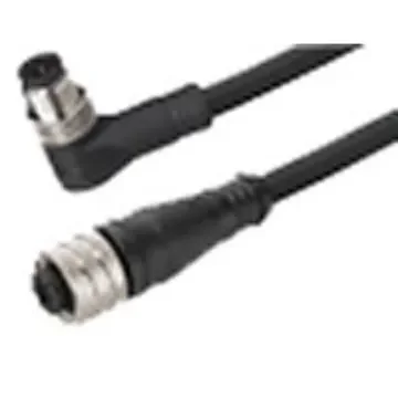 Brad from Molex Right Angle Female 5 way M12 to Right Angle Male 5 way M12 Sensor Actuator Cable, 2m - 1200980031 product image