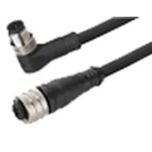 Brad from Molex Right Angle Female 5 way M12 to Right Angle Male 5 way M12 Sensor Actuator Cable, 2m - 1200980031 product image