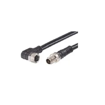 Brad from Molex Right Angle Female 4 way M8 to Straight Male 4 way M8 Sensor Actuator Cable, 2m - 1200878366 product image