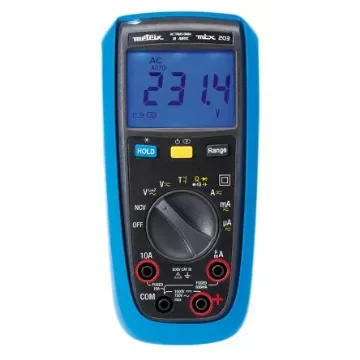 Metrix MTX203 Handheld Digital Multimeter, True RMS, 10A ac Max, 10A dc Max, 750V ac Max - MTX203-Z product image