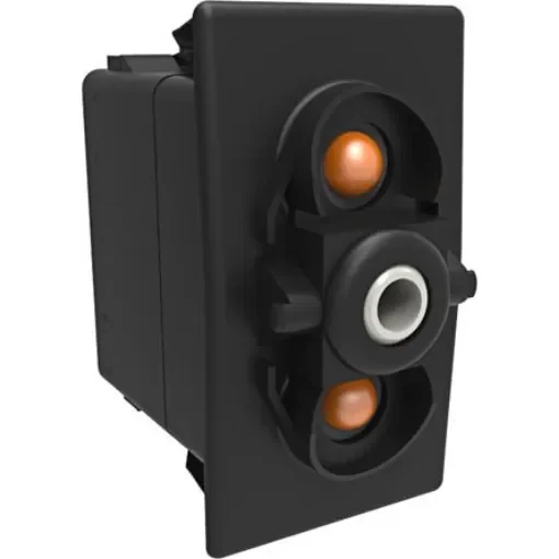 Carling Technologies Illuminated DPST, (On)-Off-(On) Rocker Switch Panel Mount - VLB2UPPC-00000-000 product image