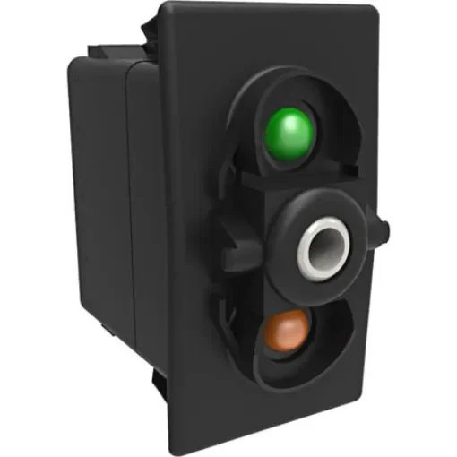 Carling Technologies Illuminated SPST, Latching Rocker Switch Panel Mount - VGD2GHNC-00000-000 product image