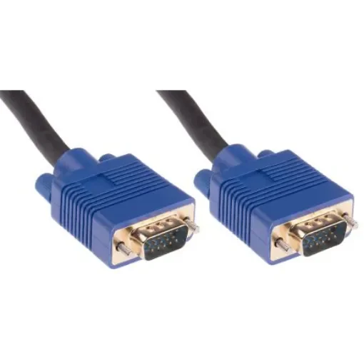 RS PRO Male SVGA to Male SVGA Cable, 7.5m Black - 9135029 product image