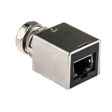 HARTING 4 Pole M12 Socket to 8 Pole RJ45 Socket Adapter - 21033812401 product image
