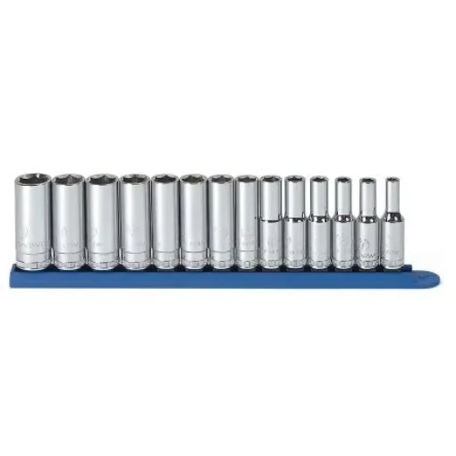 GearWrench 14-Piece Metric 3/8 in Deep Socket Set, 6 point - 80554 product image