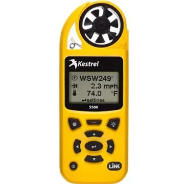 Kestrel 0855LVYEL Impeller Anemometer, 40m/s Max, Measures Air Flow, Altitude, Density, Density Altitude, Dew Point, product image