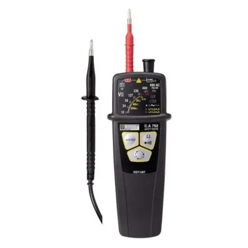 Chauvin Arnoux CA 762, LED Voltage tester, 690 V ac, 750V dc, Continuity Check, Battery Powered, CAT IV - P01191762Z product image