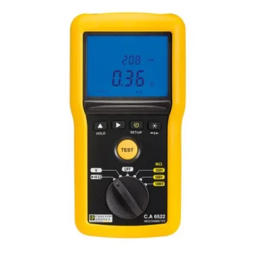 Chauvin Arnoux CA 6522 Insulation & Continuity Tester, 250V Min, 1000V Max, 40GO Max, CAT IV - P01140822 product image