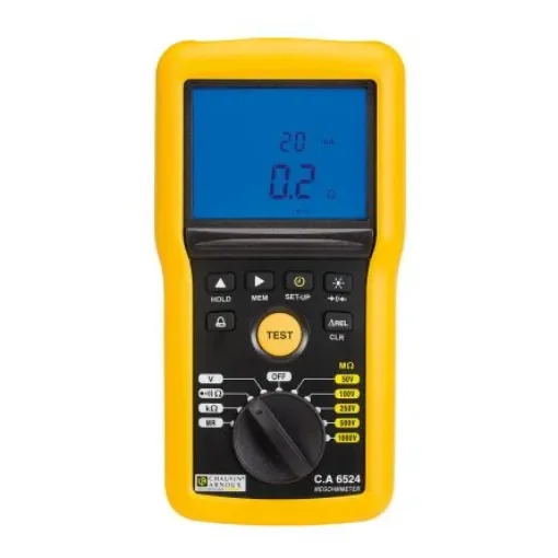 Chauvin Arnoux CA 6524 Insulation & Continuity Tester, 50V Min, 1000V Max, 200GO Max, CAT IV - P01140824 product image