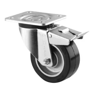 Tente Braked Swivel Castor Wheel, 200kg Capacity, 100mm Wheel - 3677IEP100P62 product image