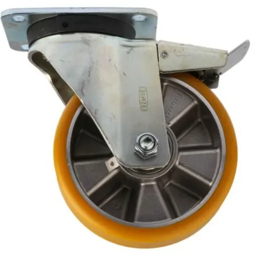 Tente Braked Swivel Castor Wheel, 600kg Capacity, 160mm Wheel - 3677ITP160P63 product image