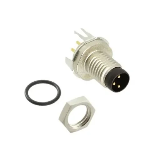 TE Connectivity Circular Connector, 3 Contacts, PCB Mount, M8 Connector, Plug, Male, IP67 - 2-2172092-2 product image