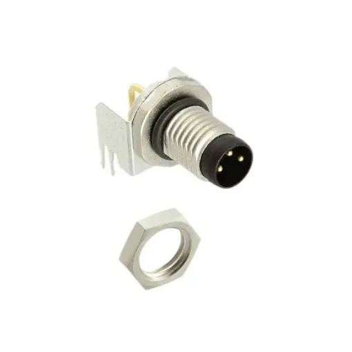 TE Connectivity Circular Connector, 3 Contacts, PCB Mount, M8 Connector, Plug, Male, IP67 - 2-2172093-2 product image