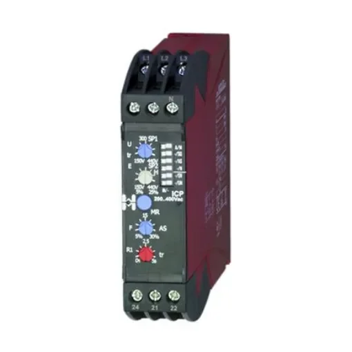 Hiquel Phase Monitoring Relay, 3 Phase, DPDT, DIN Rail - ICP300-500 (3-Wire) product image
