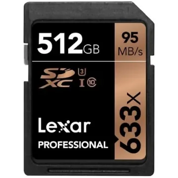 Lexar 512 GB SDXC SD Card, Class 10, UHS-1 U3 - LSD512CBEU633 product image