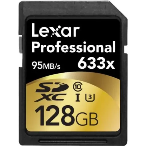 Lexar 128 GB SDXC SD Card, Class 10, UHS-1 U3 - LSD128CBEU633 product image