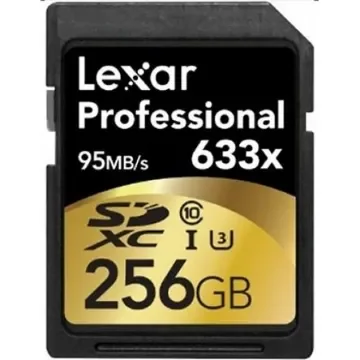 Lexar 256 GB SDXC SD Card, Class 10, UHS-1 U3 - LSD256CBEU633 product image