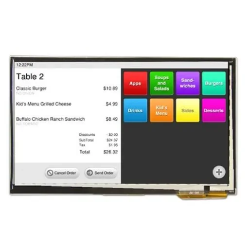 Displaytech DT070ATFT-PTS TFT LCD Colour Display / Touch Screen, 7in, 800 x 480pixels product image