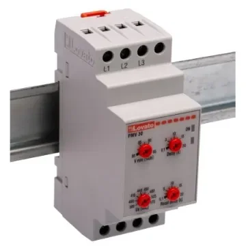 Lovato Voltage Monitoring Relay, 3 Phase, SPDT, Maximum of 400V ac, DIN Rail - PMV30A575 product image