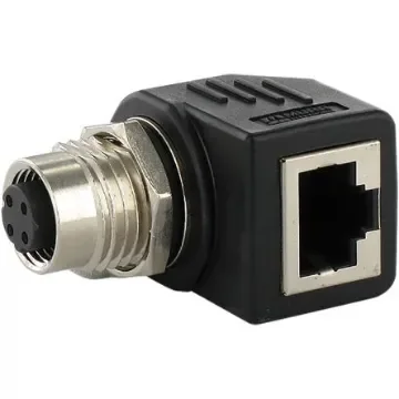 Murrelektronik Limited Right Angle 4 Pole M12 Socket to 1 Pole RJ45 Socket Adapter - 7000-44681-0000000 product image