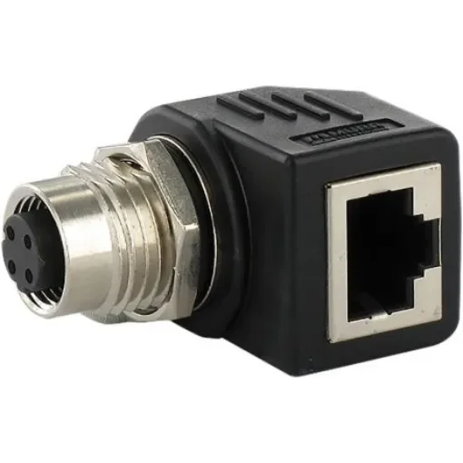 Murrelektronik Limited Right Angle 4 Pole M12 Socket to 1 Pole RJ45 Socket Adapter - 7000-44681-0000000 product image