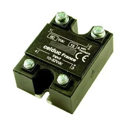 Celduc SCC Series Solid State Relay, 5 A Load, Panel Mount, 60 V dc Load, 32 V dc Control - SCC20506 product image