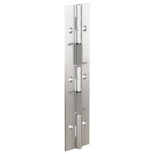Pinet Stainless Steel Spring Hinge, Screw Fixing, 180mm x 40mm x 1.5mm - 71-1-3794 product image