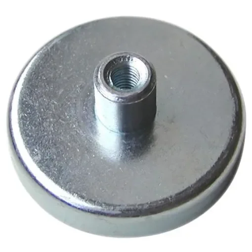 Eclipse Pot Magnet 125mm Threaded Hole Ferrite, 130kg Pull - E875 product image