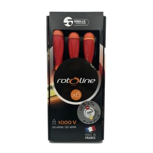 Penta Phillips; Slotted Insulated Screwdriver Set, 6-Piece - C6RL1 product image