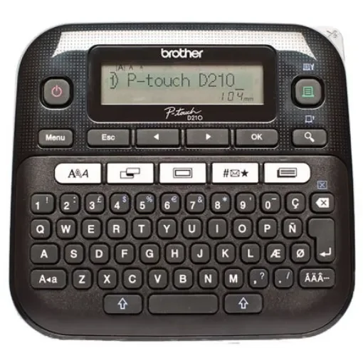Brother PT-D210 Handheld Label Printer, 12mm Max Label Width, UK Plug - PTD210VP product image