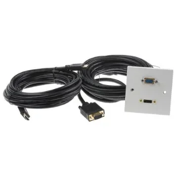 RS PRO Single Gang 2 Way Female HDMI, SVGA Faceplate - 9194016 product image